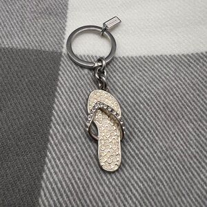 Coach Rhinestone Flip Flop Keychain